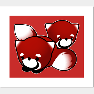 Red Tail Panda Posters and Art